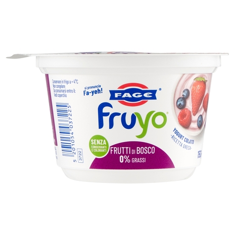 Fruyo Ai Frutti di Bosco 0% Grassi, 150 g